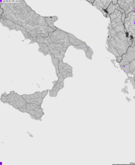 Mapa burzowa Włoch