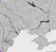 Storm report map of Ukraine