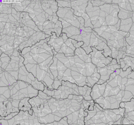 Mapa burzowa Czech