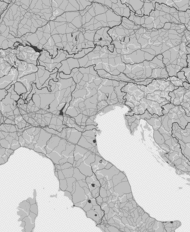 Storm report map of Italy