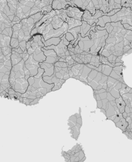 Storm report map of Italy