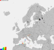 Storm report map of Europe