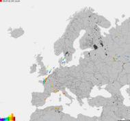 Mapa burzowa Europy