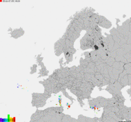 Storm report map of Europe