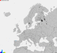Storm report map of Europe