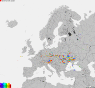Storm report map of Europe