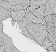 Mapa burzowa Bośni i Hercegowiny, Chorwacji, Słowenii