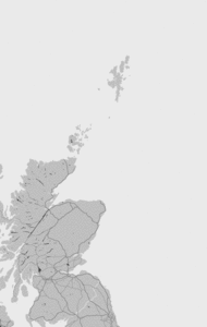 Mapa burzowa Wysp Brytyjskich