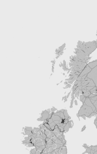 Storm report map of British Isles