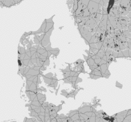 Mapa burzowa Danii