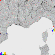 Storm report map of France