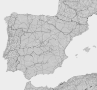 Mapa burzowa Hiszpanii, Portugalii