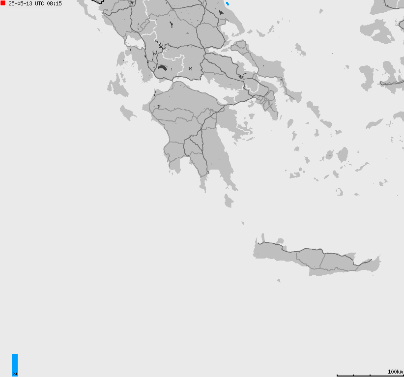 Map of lightnings France