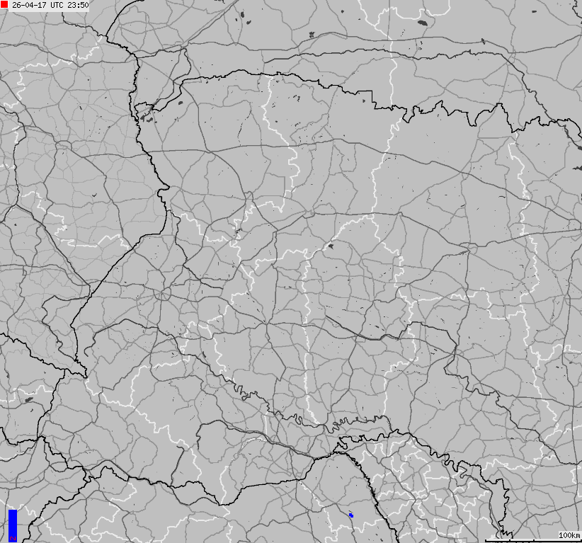 Map of lightnings Ukraine