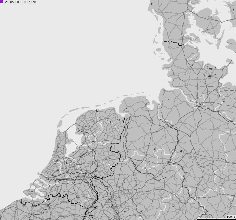 Mapa wyładowań atmosferycznych na obszarze Niemiec