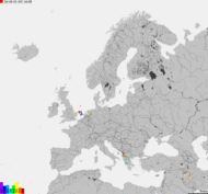 Mapa burzowa Europy