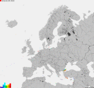 Mapa burzowa Europy