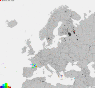 Storm report map of Europe