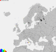 Storm report map of Europe