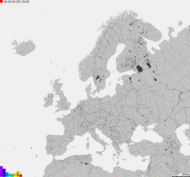 Storm report map of Europe
