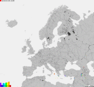 Storm report map of Europe
