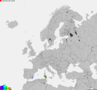 Storm report map of Europe