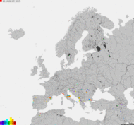 Storm report map of Europe
