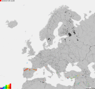 Storm report map of Europe