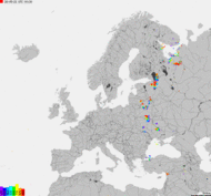 Storm report map of Europe