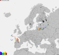 Storm report map of Europe