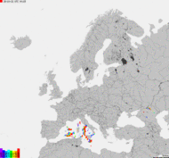 Storm report map of Europe