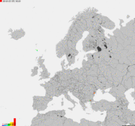 Storm report map of Europe