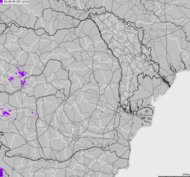 Mapa burzowa Bułgarii, Mołdawii, Rumunii