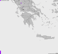 Mapa burzowa Grecji