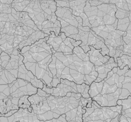 Mapa burzowa Republiki Czeskiej