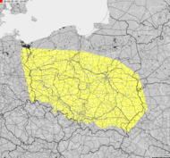 Severe weather alert for Poland