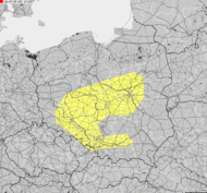 Severe weather alert for Poland