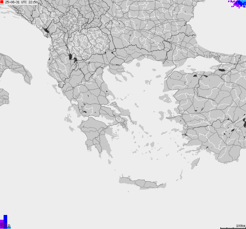 Map of lightnings France
