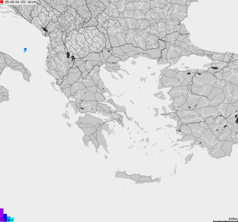 Map of lightnings France