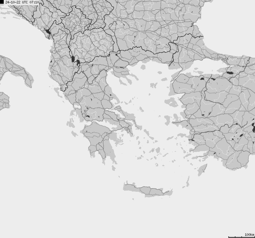 Map of lightnings France