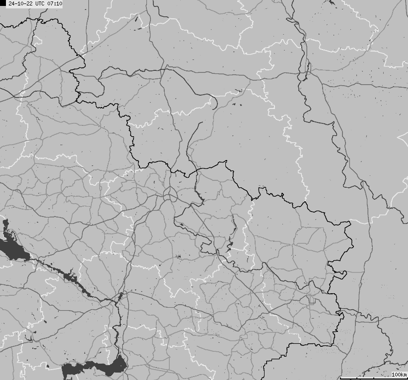 Mapa wyładowań atmosferycznych Ukrainy