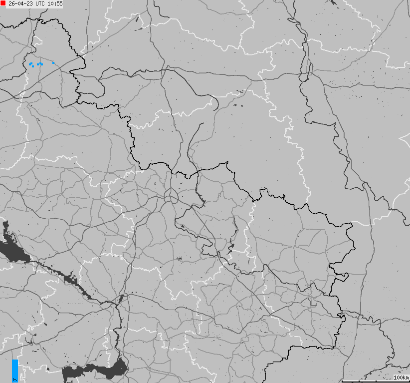 Mapa wyładowań atmosferycznych Ukrainy