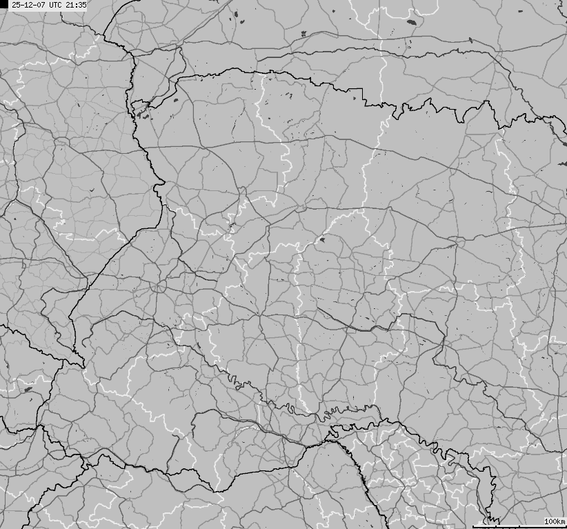 Map of lightnings Ukraine