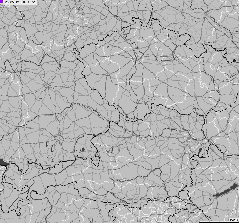 Map of lightnings across German