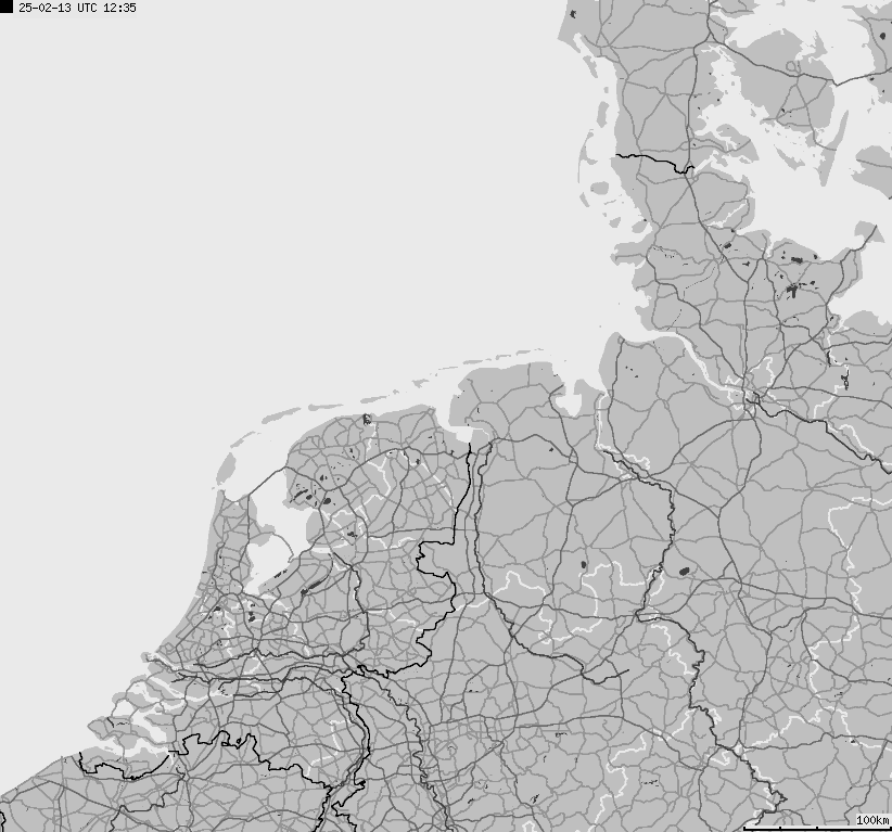 Map of lightnings across German